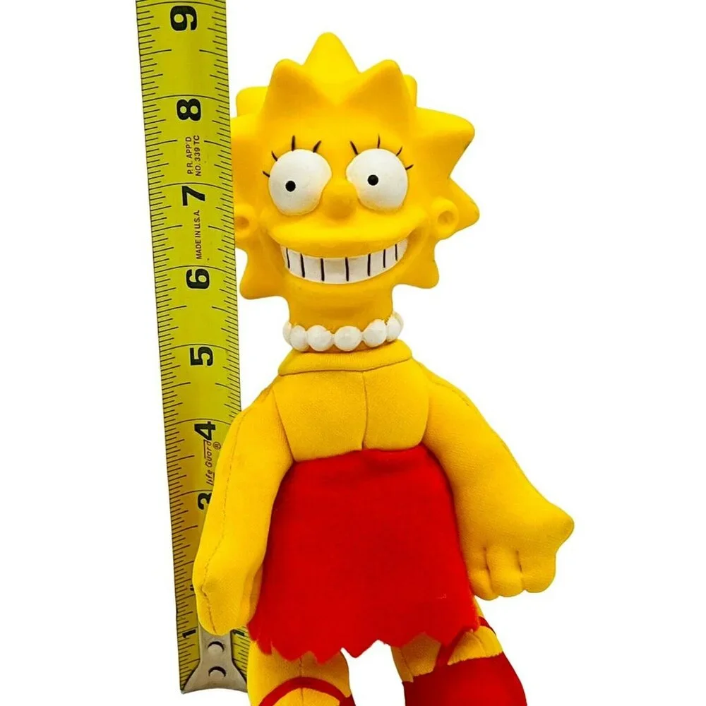 Simpsons Lisa Sister‎ Vinyl Head Plush Body Doll 1990 20th Century Fox Vintage